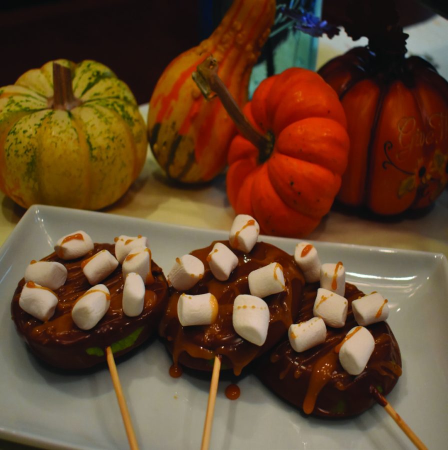 Chocolate caramel apples, prepared by Wildcat Business Manager and foodie Amber Kim. 