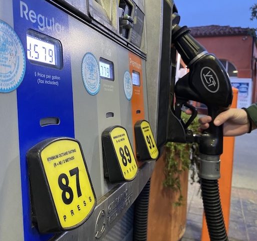 A steep increase in gas prices -- as much as $4.66 for a gallon of regular at some stations in Brea -- is putting a strain on student finances. 