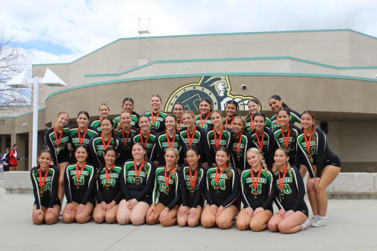 Varsity+stunt+and+their+medals+after+competing+in+the+Big+Orange+Battle+Tournament+at+Tahquitz+High+School+in+Hemet+on+March+16.