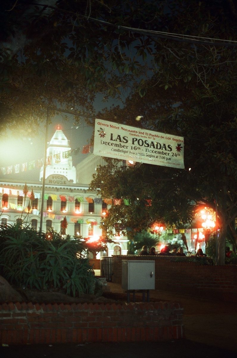 Olvera Street welcomes visitors to the annual winter event, Las Posadas. The event has been celebrated on Olvera Street for 95 years, and many Hispanic families (including Rodriguez's) visit seasonally.