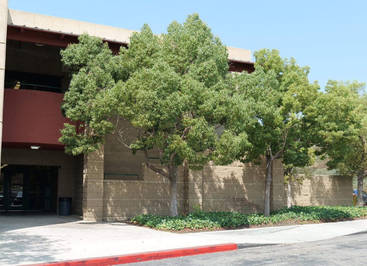 A new fence will surround the A building maintenance area (at far right).