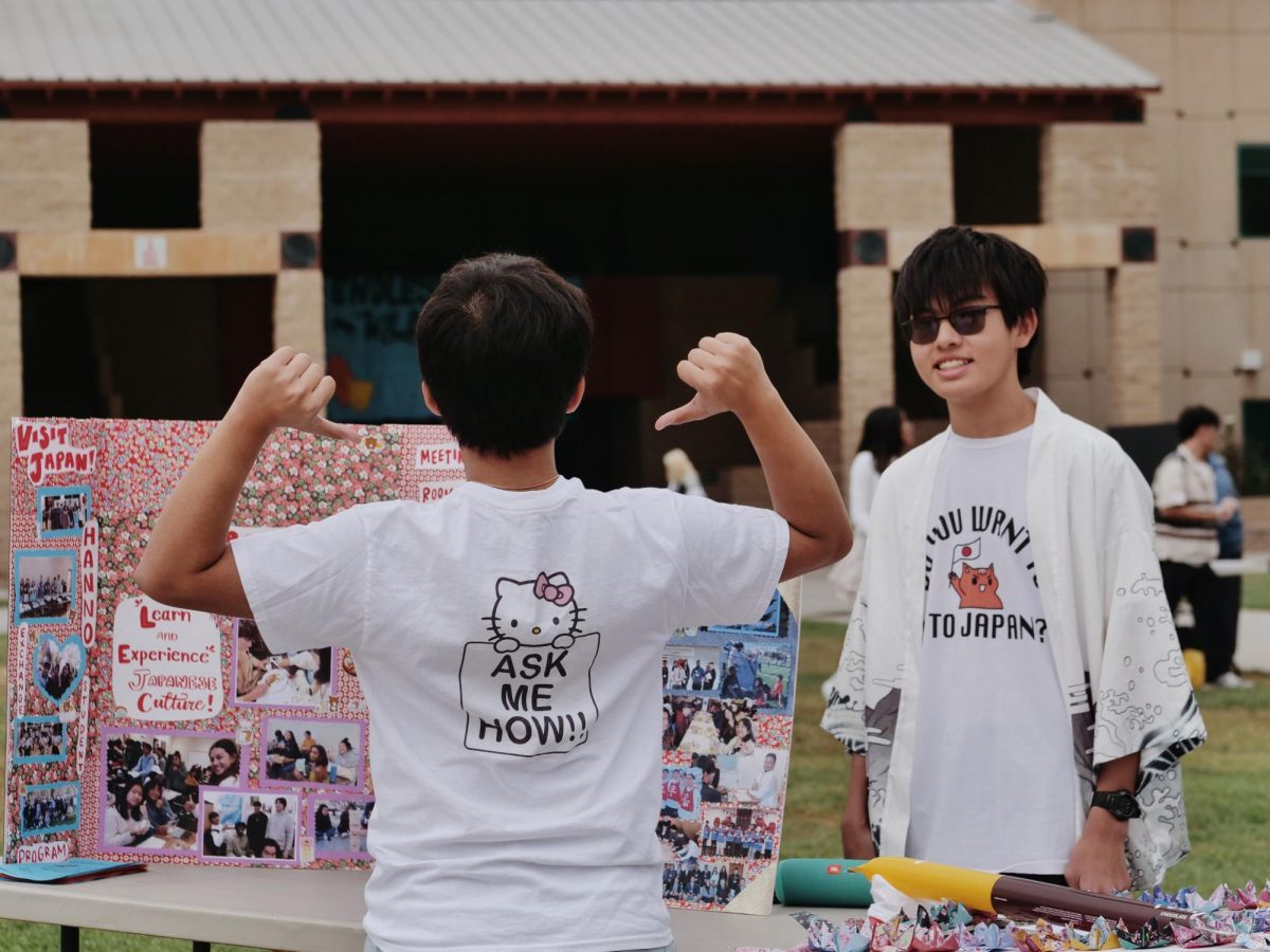 Members of Japanese Culture Club promote their club in the quad on Sept. 19. The four-day event hosted a record 113 clubs. 