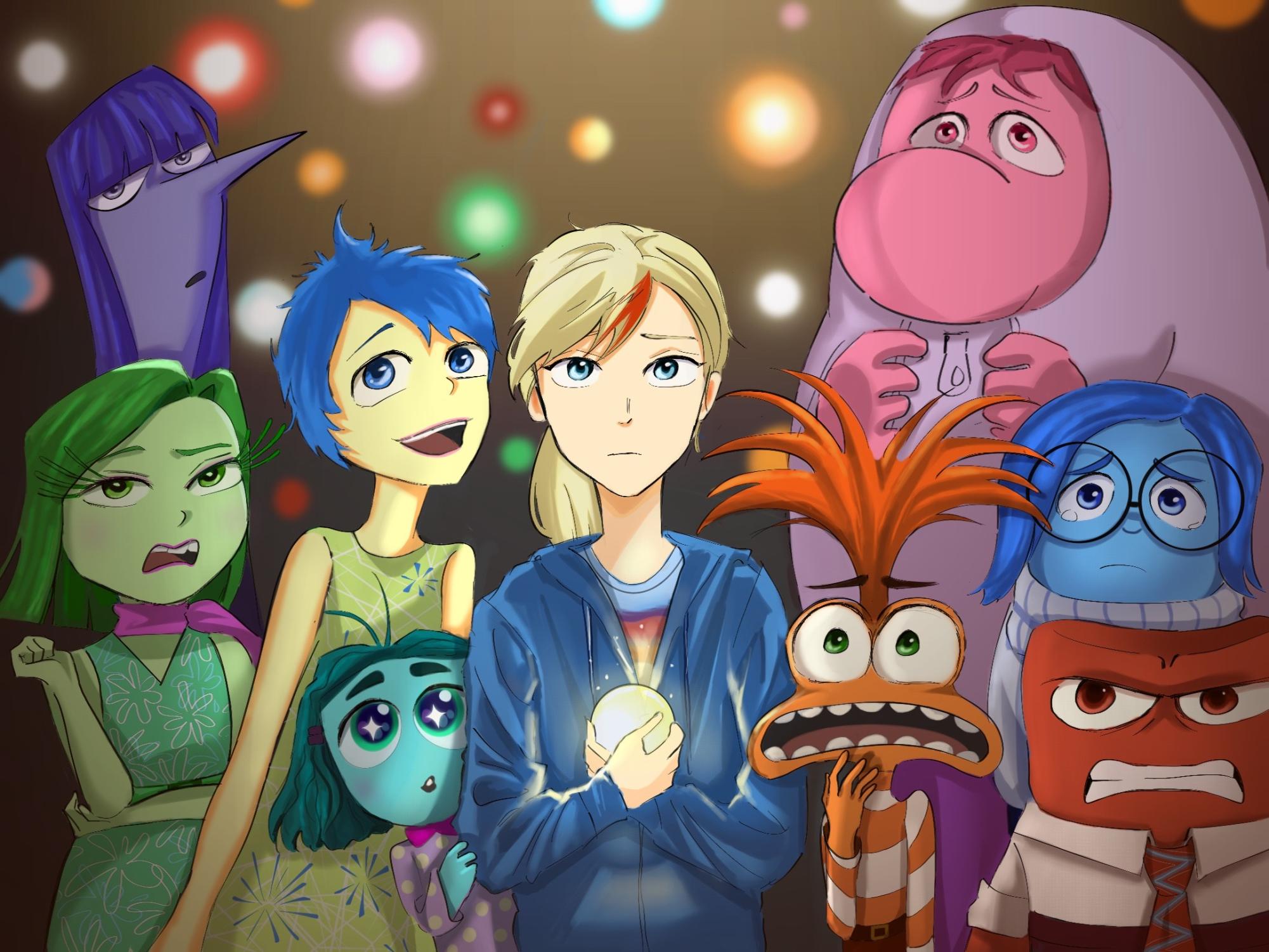 'Inside Out 2's' Riley Anderson surrounded by her personified emotions: Embarrassment, Envy, Ennui, and, the focus of the film, Anxiety. The sequel to 2015's 'Inside Out' is the highest-grossing animated movie of all time. 