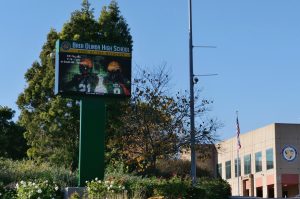 The approach to the BOHS campus along Wildcat Way. Due to a threat of violence, school was closed and all on-campus activities canceled on Nov. 13.