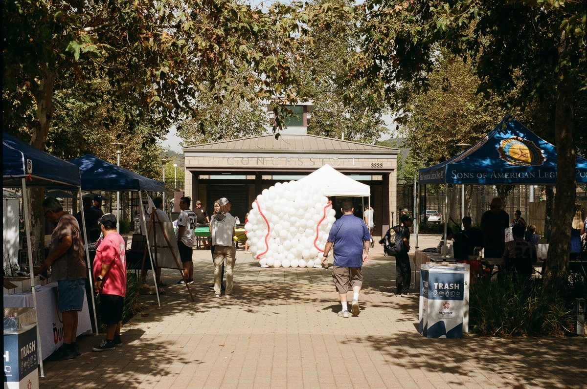 The concourse leading to the exhibition game fields at the Brea Sports Park. The Oct. 26 event celebrating 100 years since the "Big Game," was organized by Linda Shay, PhD, and the Brea Museum and Historical Society.