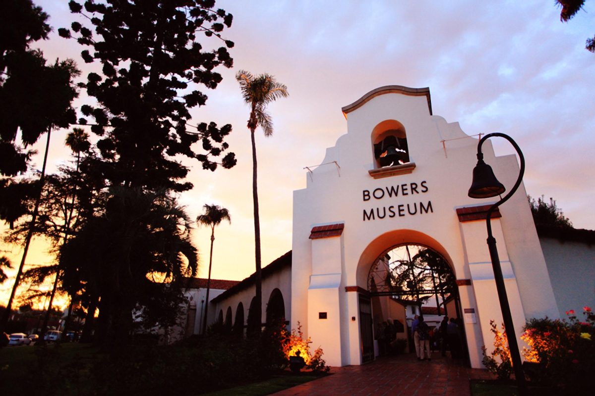 The Bowers Museum in Santa Ana, the venue of this year's prom. The historical artifact-filled setting partly inspired the Indiana Jones theme. ("Historic Belltower Entrance to the Bowers Museum" by Eric Stoner / CC 4.0)