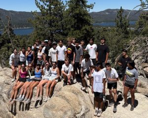 The Wildcat boys' and girls' cross country teams take a break from training. Each summer, the Wildcat cross country programs travel to Big Bear for high-altitude training and team bonding. 