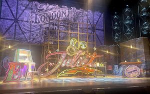 The Ahmanson Theater in Los Angeles before an Aug. 13 performance of '& Juliet,' an adaptation of William Shakespeare's Romeo and Juliet by David West Read and pop music legend Max Martin. 