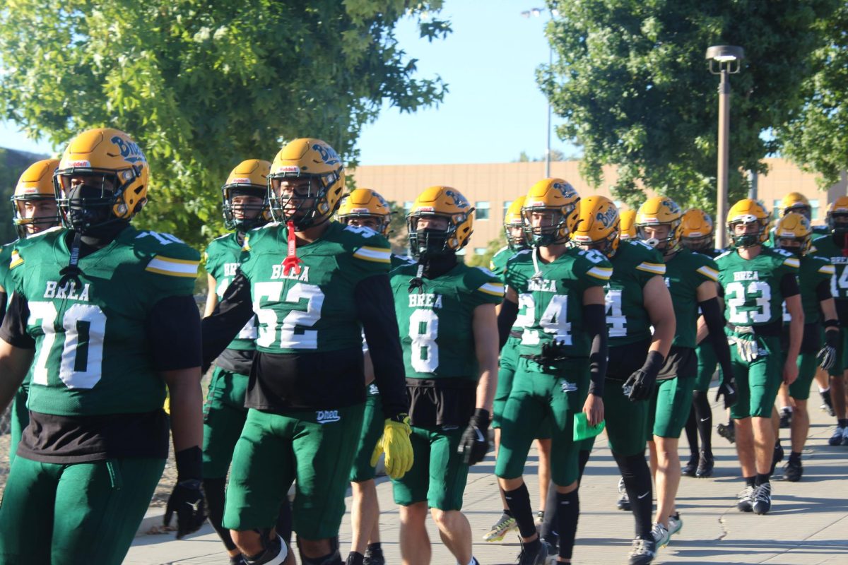 Wildcat varsity football heads to the stadium for their Spet. 5 match-up against visiting Diamond Bar High School.