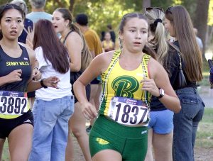 Mia Luna ('26) competing at League Previews at Yorba Regional Park Sept. 9. 