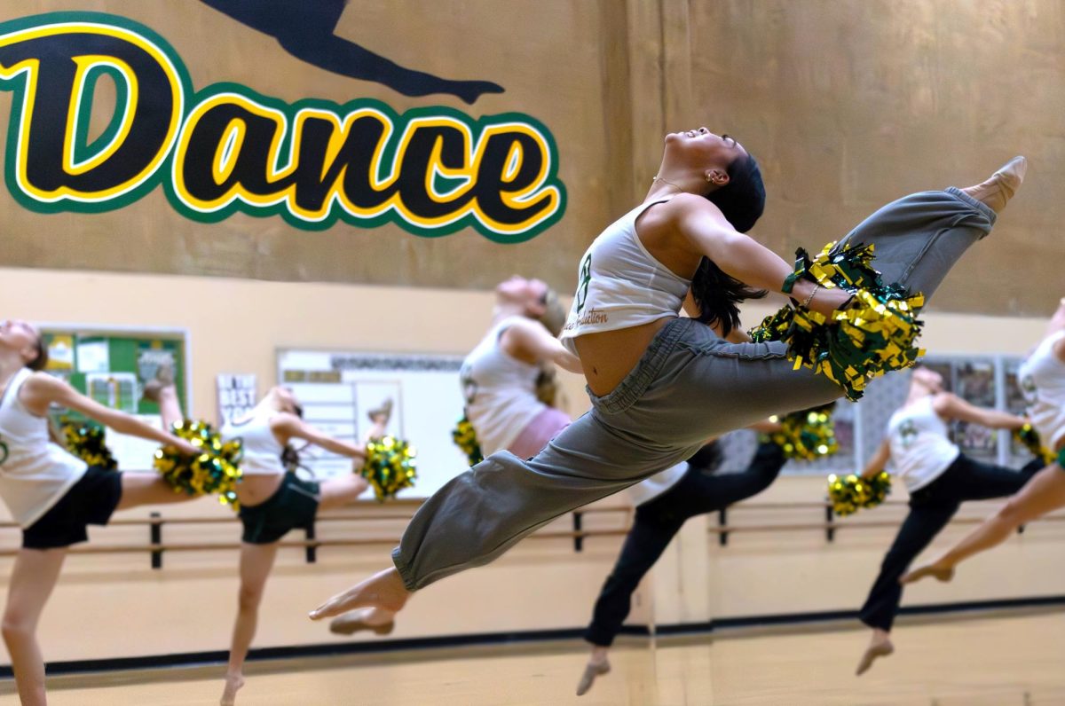 Dance Production's Elisabeth Chiu ('27) performs at a Feb. 3 practice. 