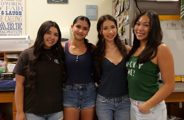 From left to right: juniors Madeline Sanchez, Leah Cerna, Maia Hammel, and Elisabeth Chiu, who were elected to the ASB Executive Board, Feb. 26.